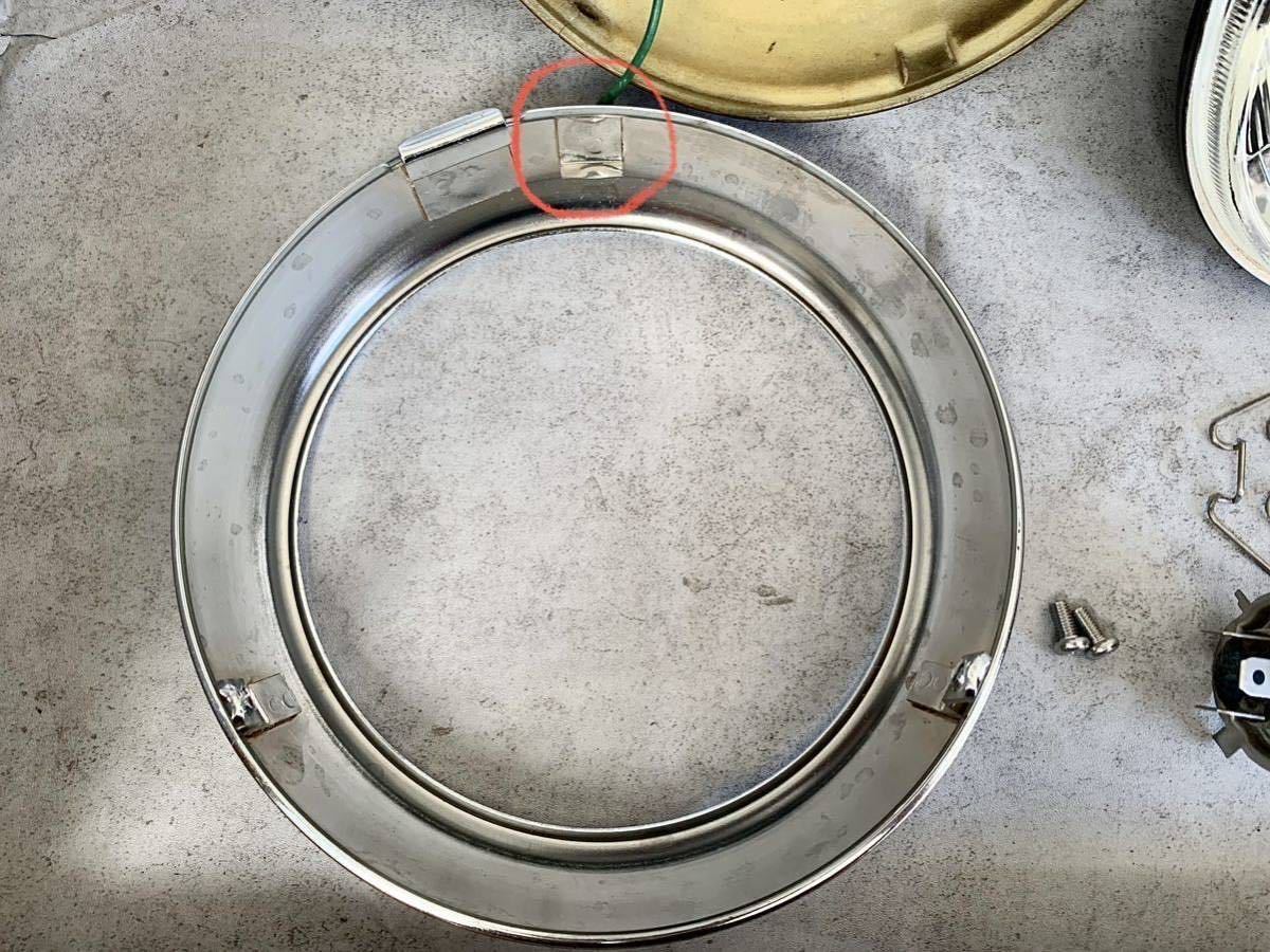 ヨンフォア CIBIE 162 moto cb400f 純正 ヘッドライトケース HM ヨンフォア CIBIE 162 moto cb400f 純正 ヘッドライトケース HM