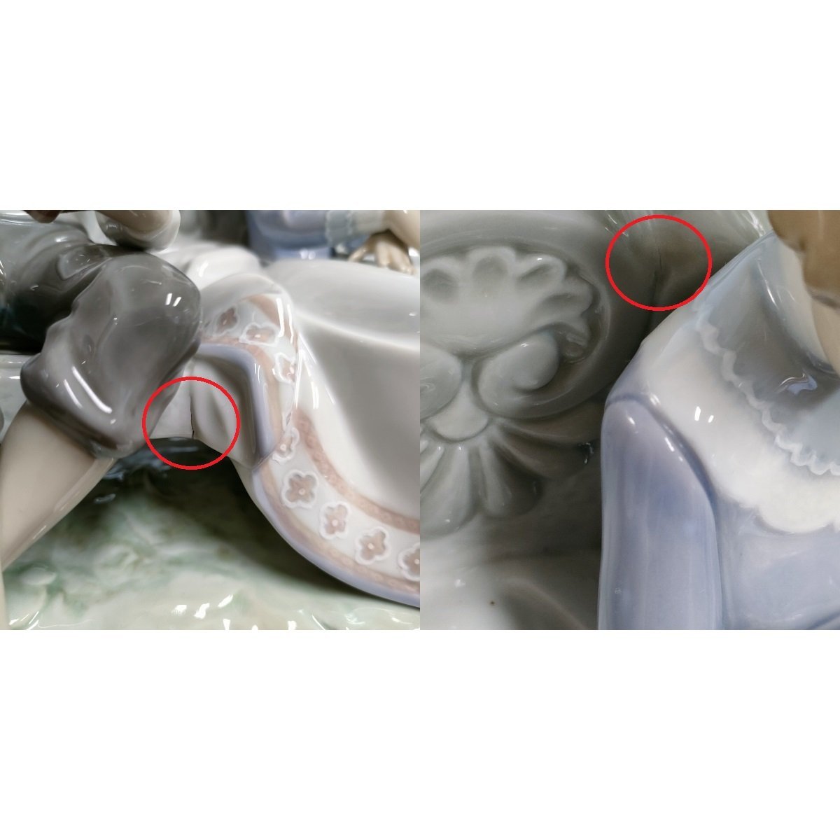LLADRO リヤドロ ときめき 少年 少女 犬 ベンチ フィギュリン LLADRO リヤドロ ときめき 少年 少女 犬 ベンチ フィギュリン
