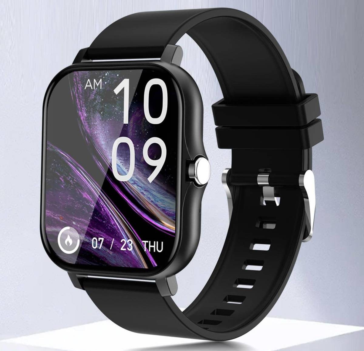 新品apple watch series 8 互換品大画面Watch 黒スマートウォッチ通話