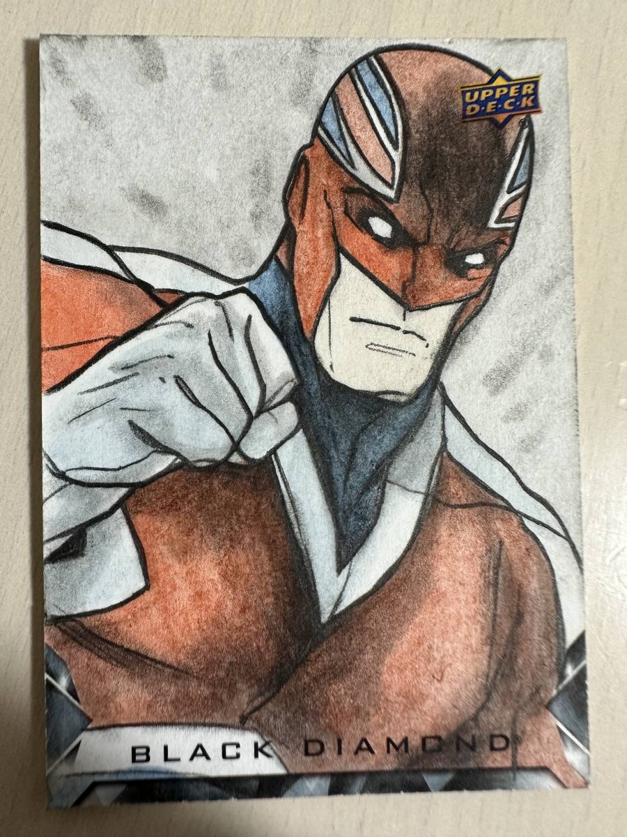 激レア！ marvel black diamond captain britain sketch card スケッチ