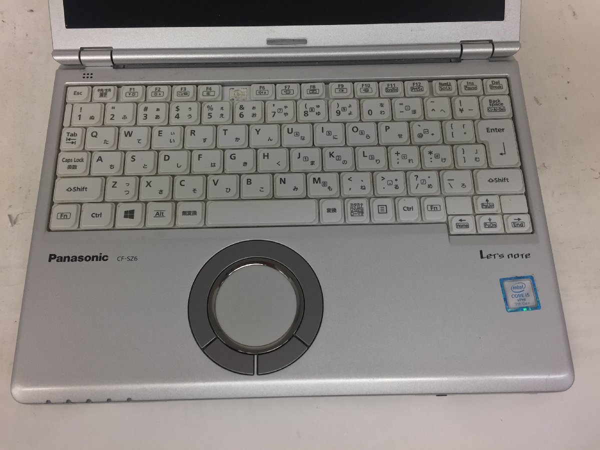 ジャンク/ Panasonic CF-SZ6RDYVS Intel Core i5-7300U メモリ8.19GB SSD256.06GB 【G10272】_F5キーのキートップが欠品しています