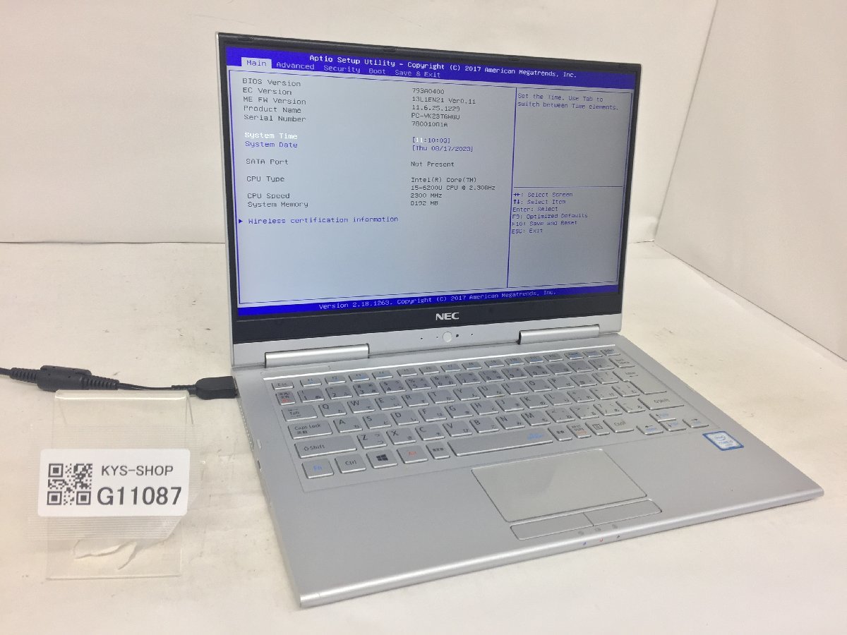 交換無料！ ジャンク/ NEC 【G11087】 ストレージ無し メモリ8.19GB i5