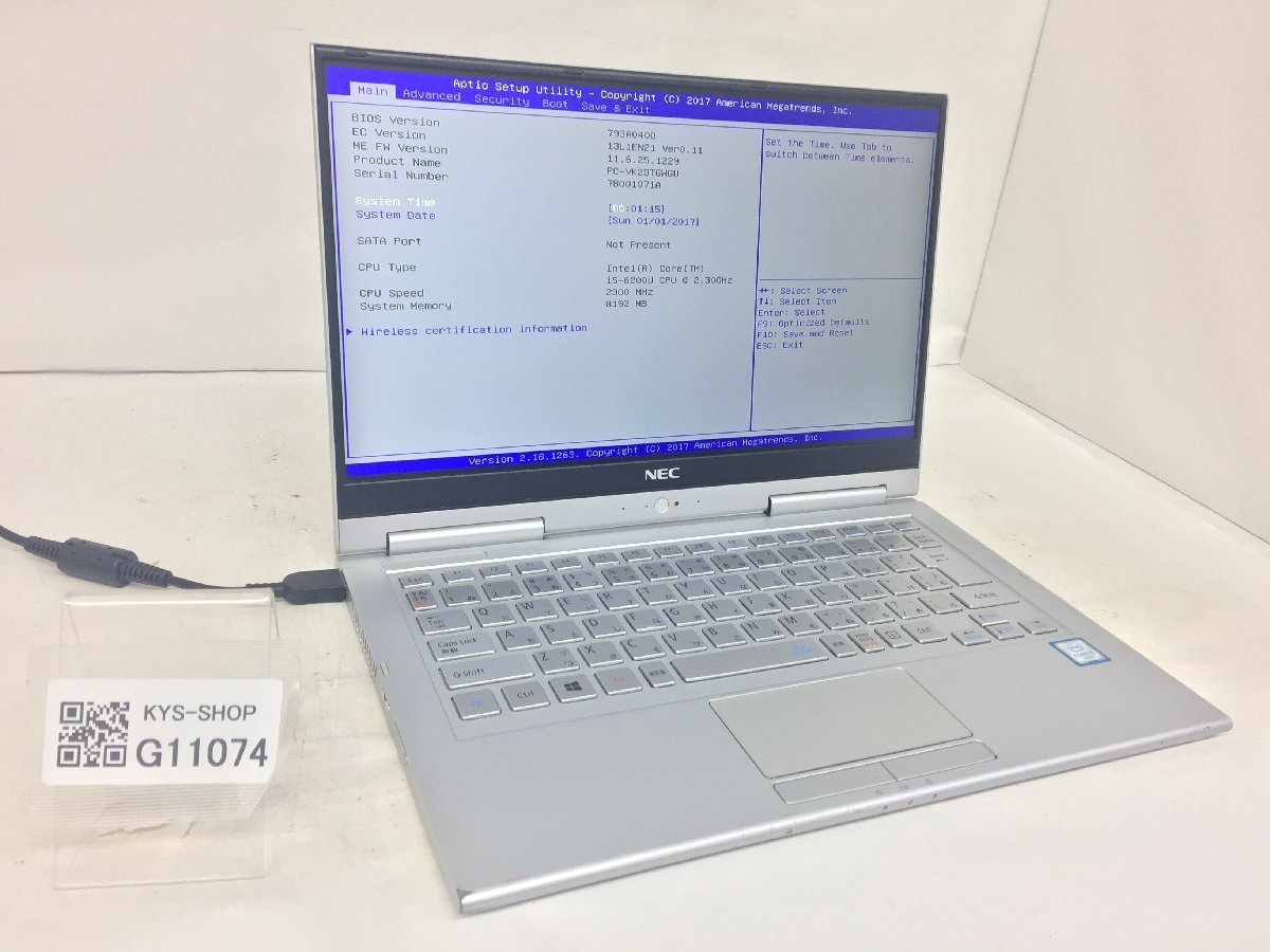 大人気の ジャンク/ NEC 【G11074】 ストレージ無し メモリ8.19GB i5