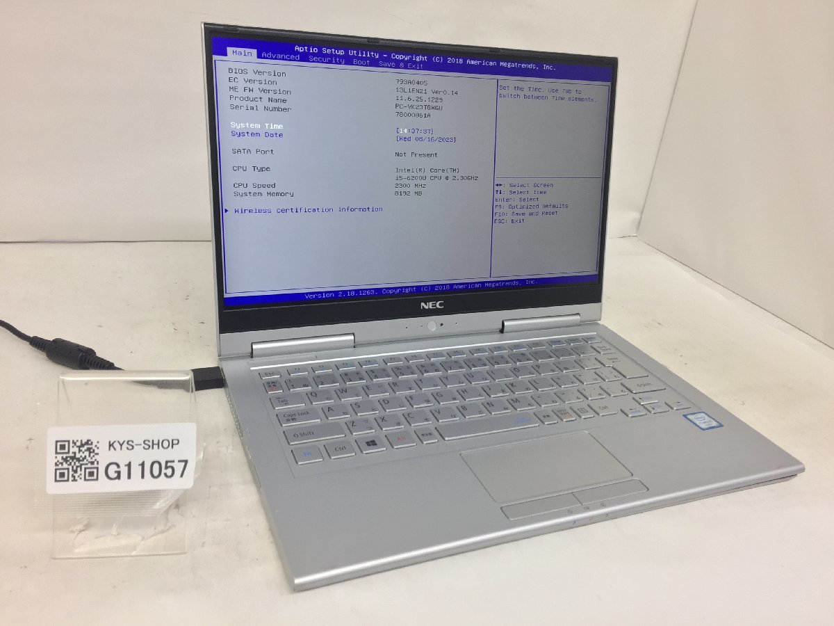 特別価格 ジャンク/ NEC 【G11057】 ストレージ無し メモリ8.19GB i5