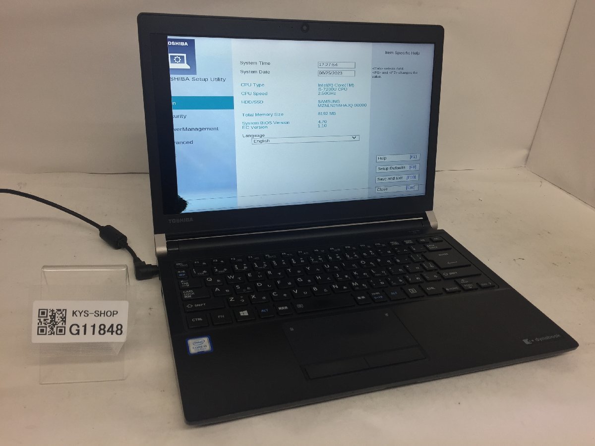 信頼 i5-7200U Core Intel PR73HEL4447AD11 R73/H dynabook TOSHIBA