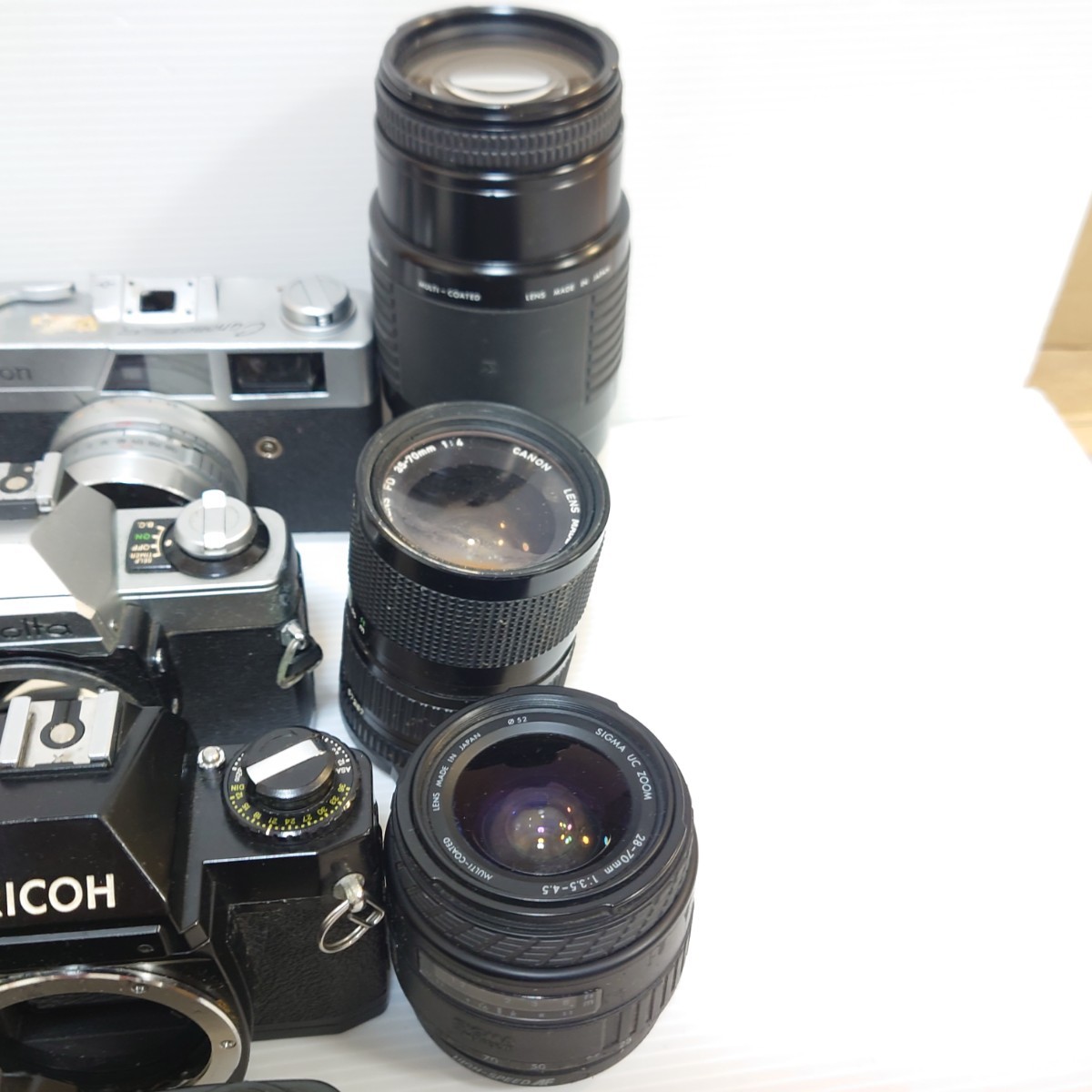 レトロフィルムカメラまとめ売り ジャンクカメラ Canon MINOLTA 一眼