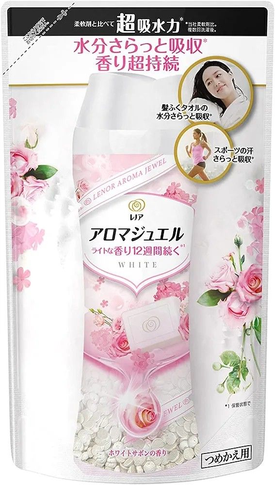 【新品・未開封】詰替×10個セット アロマジュエル ホワイトサボン 415ml P＆G レノア