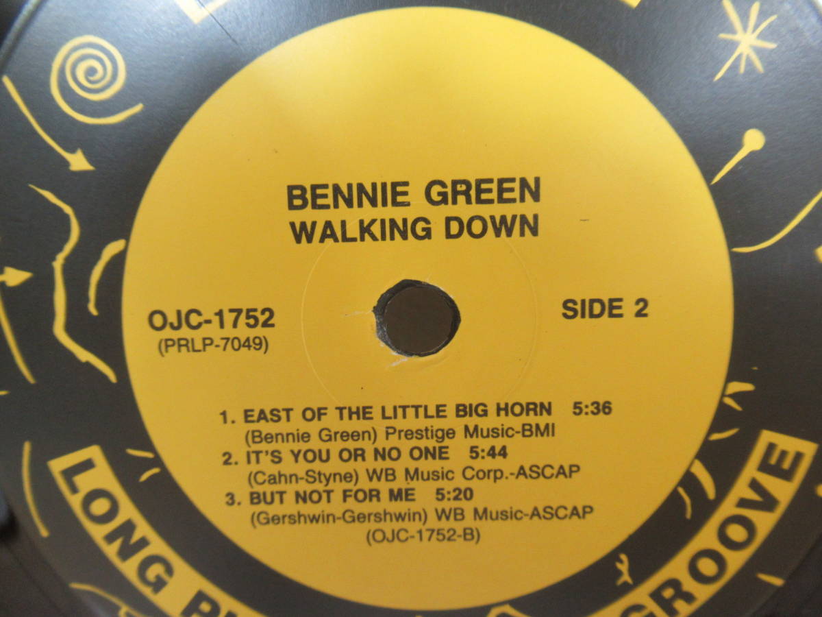 Q57◇【US盤/LP1枚】〈Bennie Green/ベニー・グリーン/Walking Down〉OJC-1752 ジャズ トロンボーン 230809の画像7