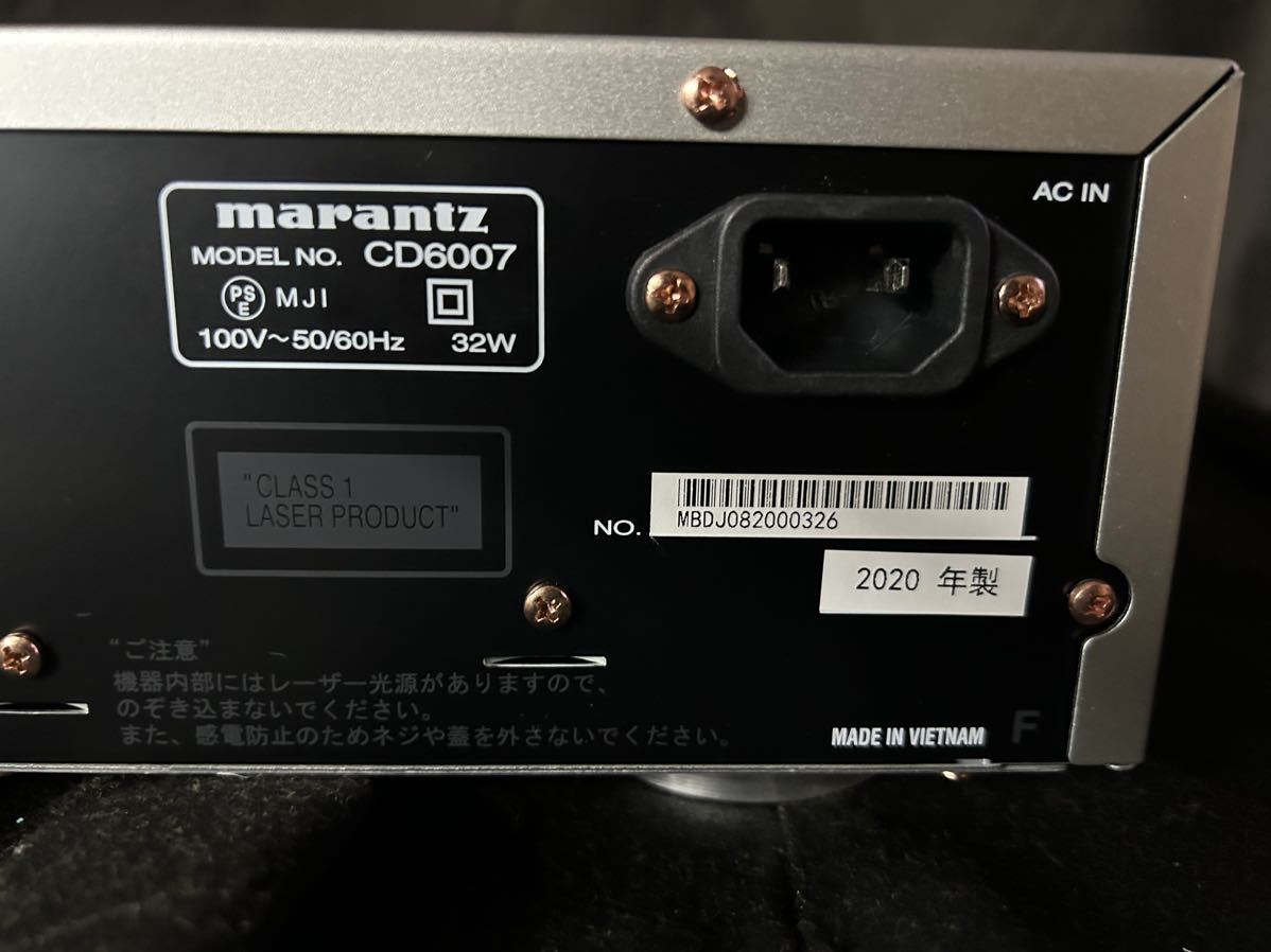 Marantz マランツ CD6007 CDプレーヤー 2020年製 通電確認済(マランツ