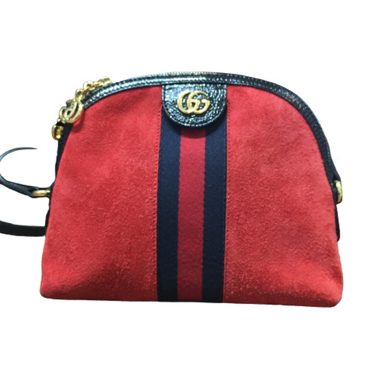 GUCCI グッチ 【lay512D】 オフディア シェリー スエードショルダーバッグ 499621 斜めがけ 肩掛け 鞄 レディース イタリア製 レッド HC_画像1