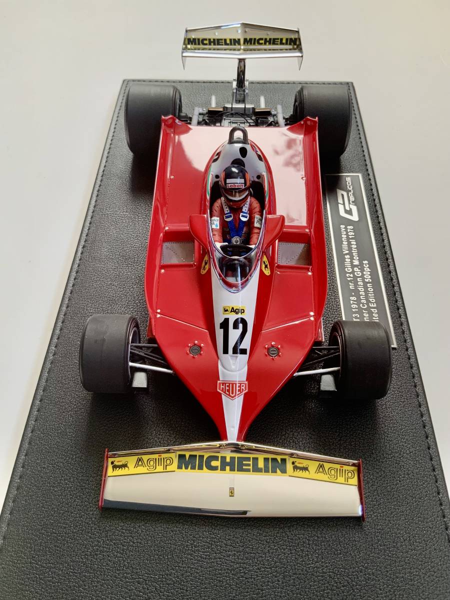 GP Replicas 1/18 フェラーリ Ferrari 312T3 No.12 ジル.ビルヌーブ カナダGPウイナー　モントリオール　1978 トップマルケス _画像6
