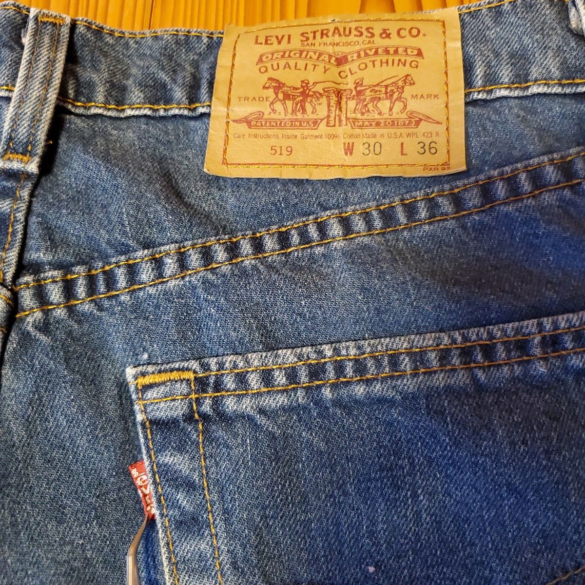 【美品！！】USA製 LEVI’S 519 90s デニムパンツ W30 L36