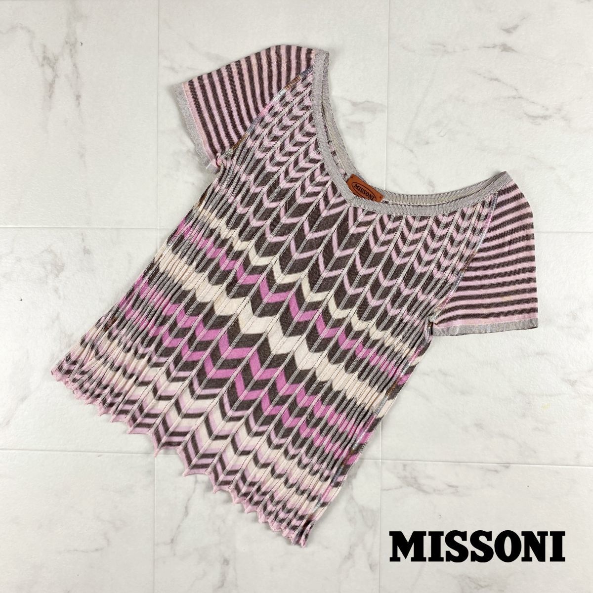 ヤフオク! - MISSONI ミッソーニ イタリア製 シースルー 波模