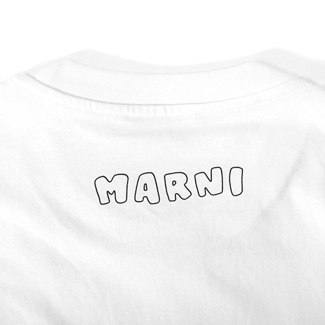アウトレット品 MARNI マルニ ロゴTシャツ HUMU0170P1 USCS78 48 M ホワイト 白 半袖Tシャツ メンズ_画像6