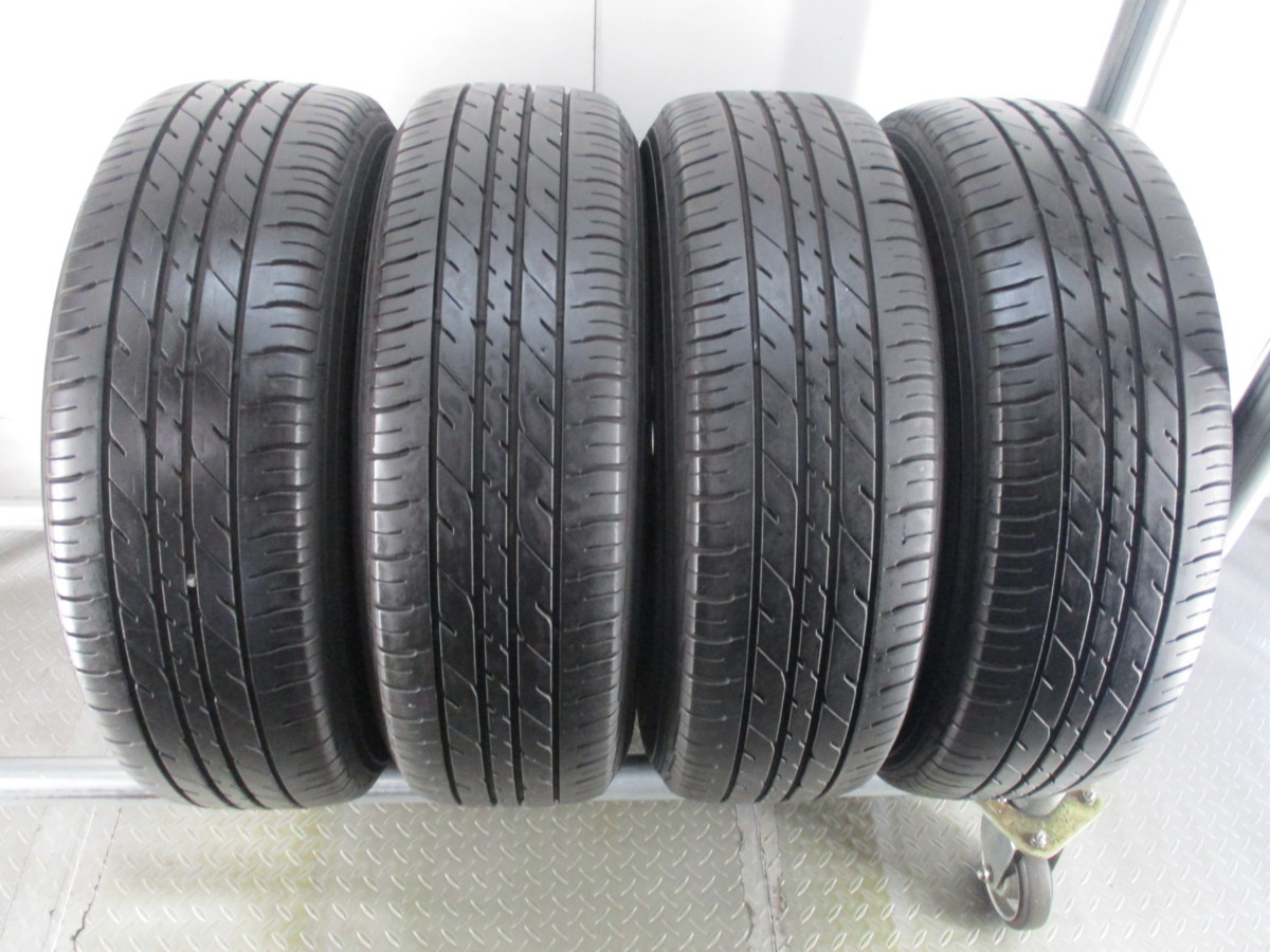 ■中古タイヤホイール■ 15インチ 6J +45 4H 100 AUTOBACS EVERROAD 195/65R15 91H ブラック スチール 夏 S サマー 激安 送料無料 I677の画像2