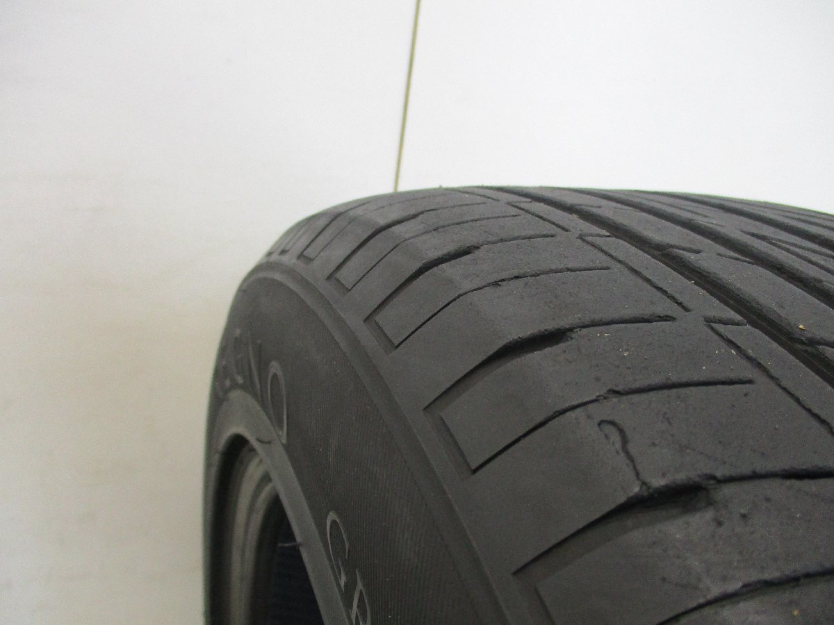 ■中古タイヤ■　225/55R17 95W BRIDGESTONE REGNO GR-9000 アルファード ヴェゼル XV等 夏タイヤ オンロード 激安　送料無料　U428_トレッドシワ有、キズ