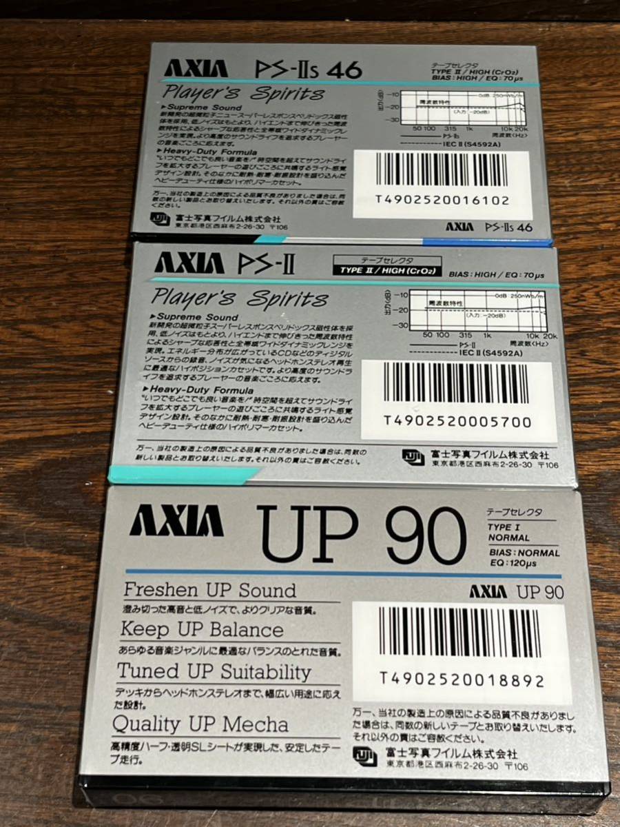 ◇未開封◇ AXIA カセットテープ PS-Ⅱs 46 PS-Ⅱ 90 UP 90 ハイ