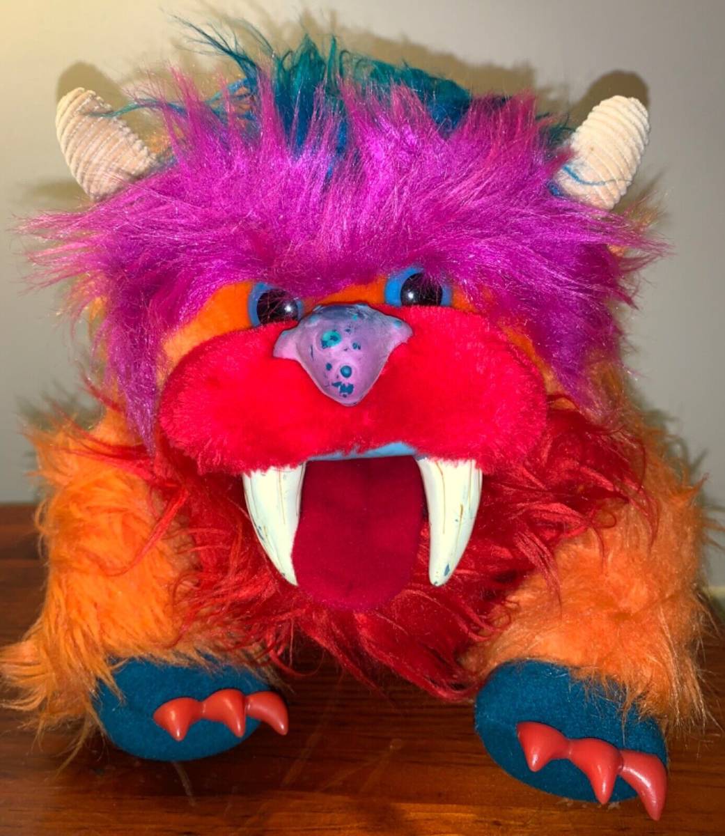 ‘86 Vintage My Pet Monster GWONK Plush Toy Hand Puppet by Amtoy Great condition 海外 即決