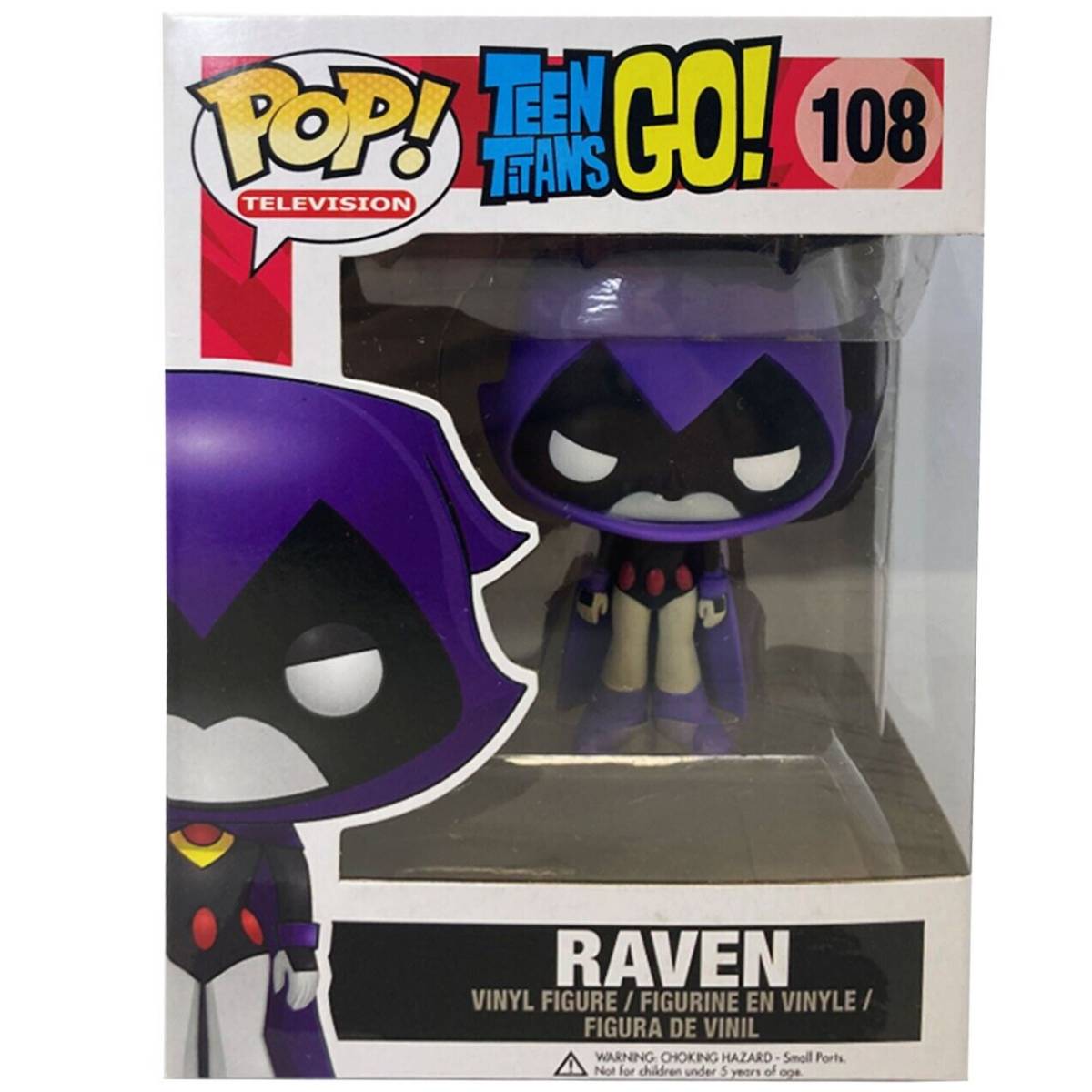 Funko Pop! Television Teen Titans Go! #108- Raven Vinyl Figure Vaulted!! 海外 即決