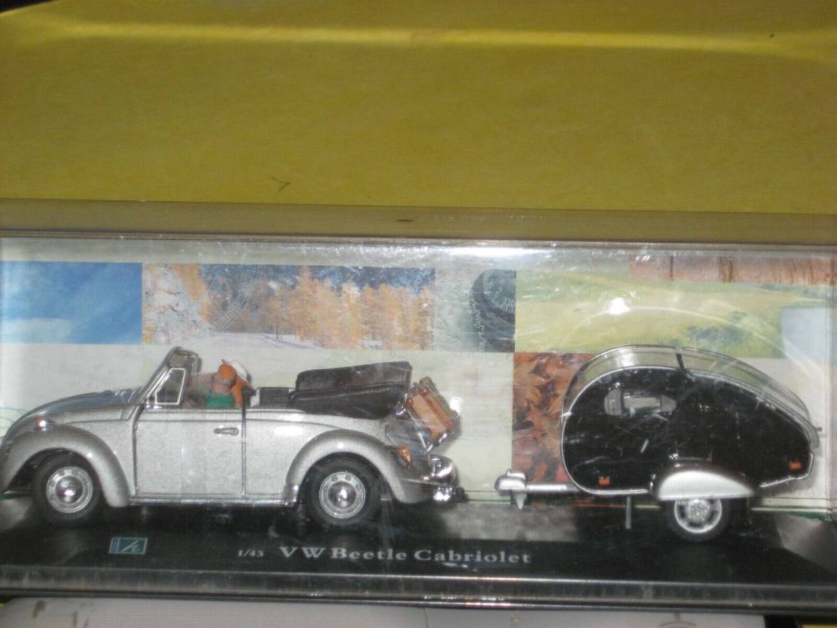 VW Beetle Cabriolet w/Camper in Sealed case = 7