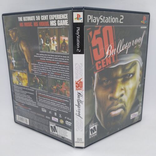 50 Cent: Bulletproof (Sony PlayStation 2, 2005) No Manual TESTED
