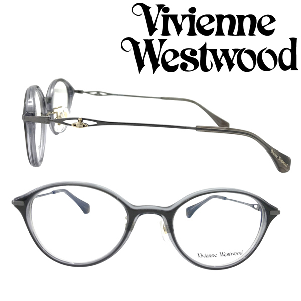 Vivienne Westwood メガネフレーム ヴィヴィアン ウエストウッド ブランド チャコール 眼鏡 VW-40-0007-03_画像1