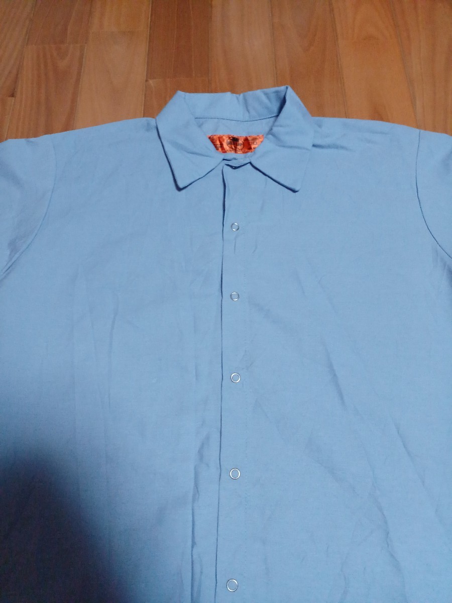 REDKAP レッドキャップ 半袖ワークシャツ L ライトブルー_画像2