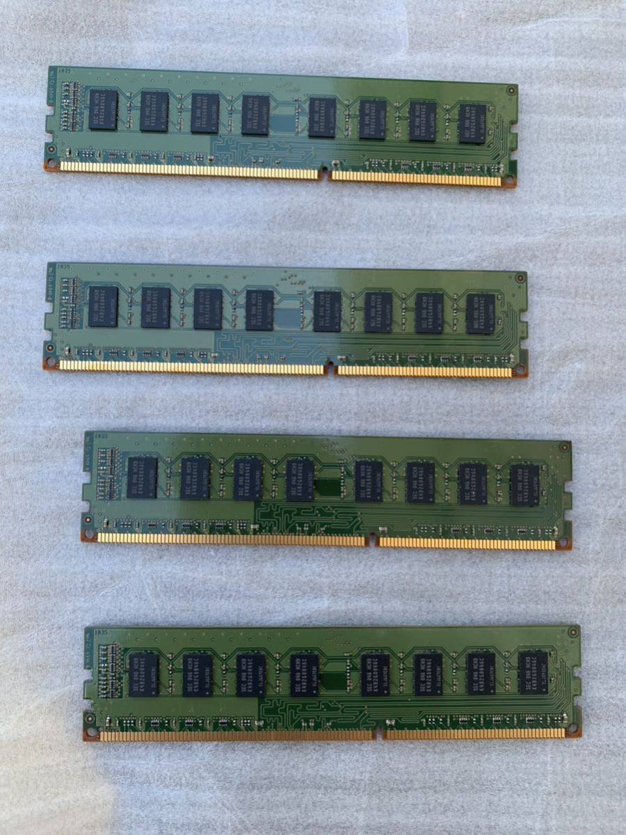 SAMSUNG 2RX8 PC3-10600U 16GB 4GB 4枚組 16GB DDR3 デスクトップ用 メモリ DDR3-1333 4GB 4枚 16GB DDR3 DESKTOP RAM_画像2