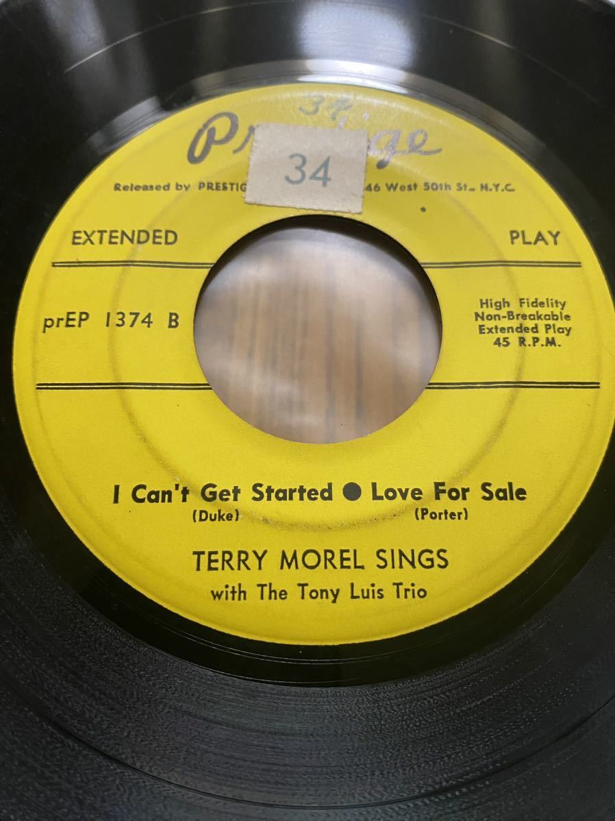 幻のピアノトリオとの初録音を収録したマニア垂涎のEP/‘55米Prestige原盤/ Terry Morel with Tony Luis Trio [Sings]/Jazz/Vocal/訳有特価_画像8