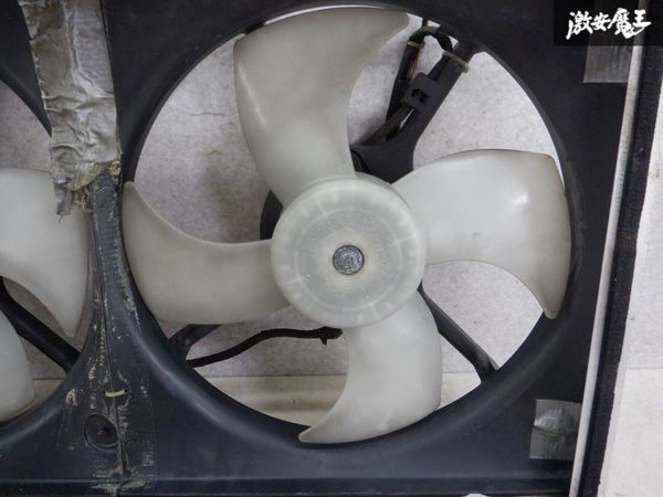 保証付 社外 電動ファン ラジエーターファン 冷却ファン 2連 S14 シルビア にて 棚2G25_画像4