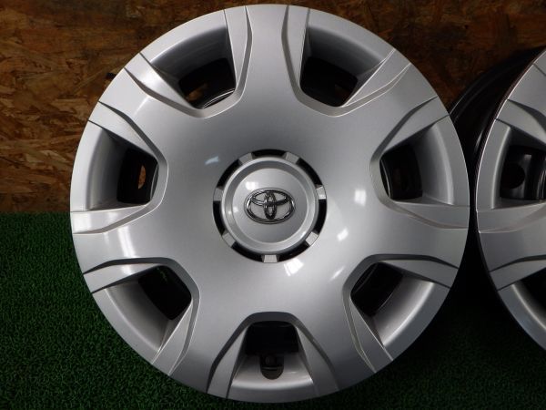 トヨタ 純正スチールホイール 15x6J 6穴 139.7 +35 4本SET／中古 新車外し／本州四国九州3,700円／ハイエース等に／ホイールキャップ付_画像3