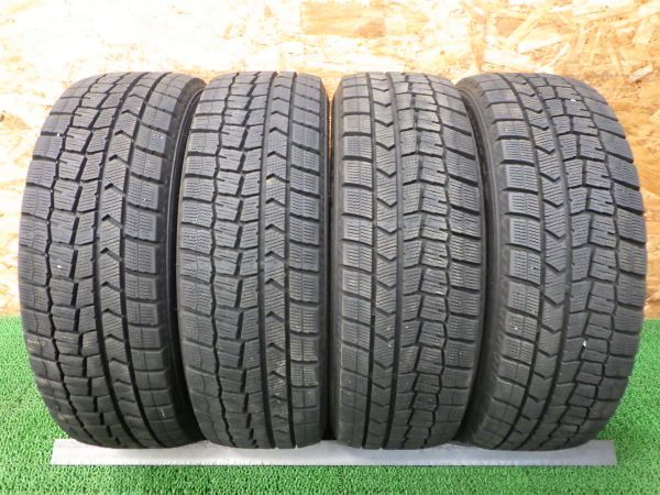 ダンロップ WINTER MAXX WM02 185/60R15 4本SET／2019年製9~9.5分山スタッドレスタイヤ／中古 特筆すべき損傷なし／本州四国九州4,000円_画像1