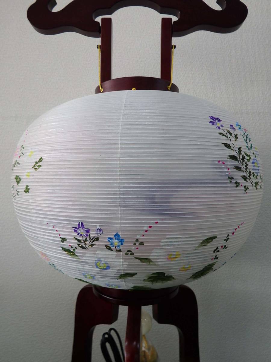 開封品特価】盆提灯 紫檀調 12号 芙蓉菊 1本 現品特価 岐阜 開封品特価】盆提灯 紫檀調 12号 芙蓉菊 1本 現品特価 岐阜