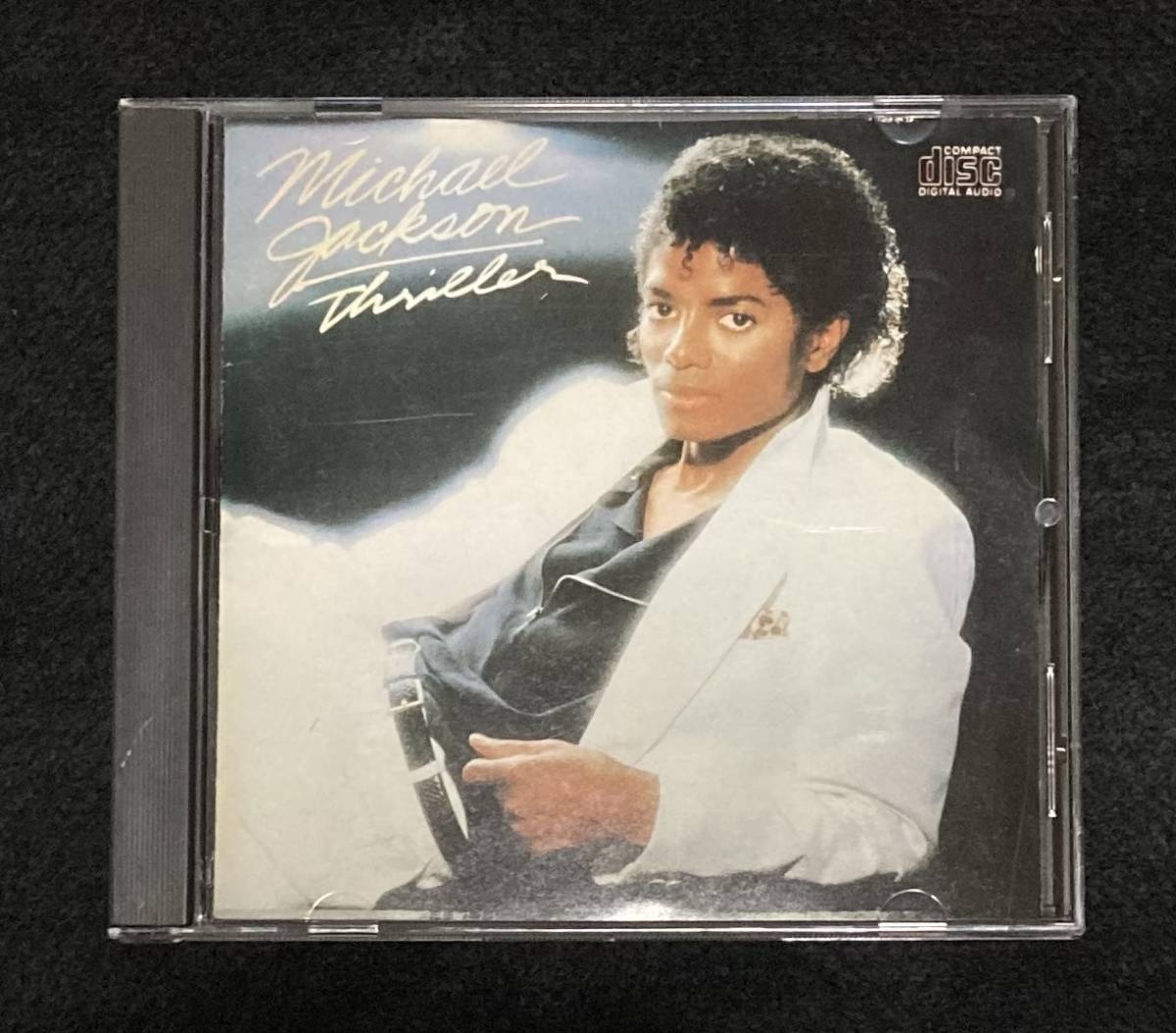 ※送料無料※ マイケル・ジャクソン スリラー アルバム CD 廃盤 希少 35・8P-11 71A12 CSR COMPACT DISC MICHAEL JACKSON Thriller 1982 _画像1