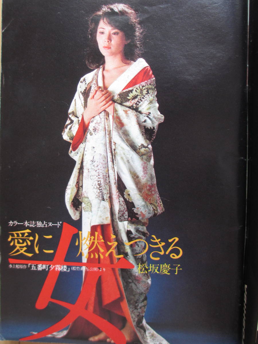 昭和55年5月13日・No20号・プレイボーイ・泉じゅん・松坂慶子・白石まるみ・藤谷美和子・田中ちはる・パティ・表紙/芦川よしみ_画像6