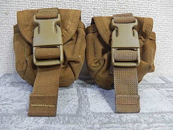 K66 美品！希少！◆MOLLE II HAND GRENEDE POUCH2個◆米軍◆サバゲー！_画像1