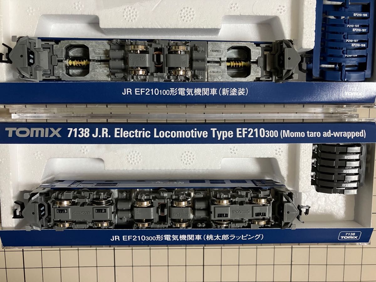 【オリジナル未使用品】TOMIX：7138 JR EF210-300形電気機関車(桃太郎ラッピング)本務機仕様(車輪ゴム有り)