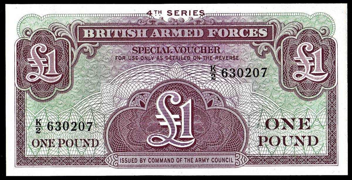 Yahoo!オークション - イギリス 軍票 1ポンド紙幣 1960年代 Yahoo!オークション - イギリス 軍票 1ポンド紙幣 1960年代