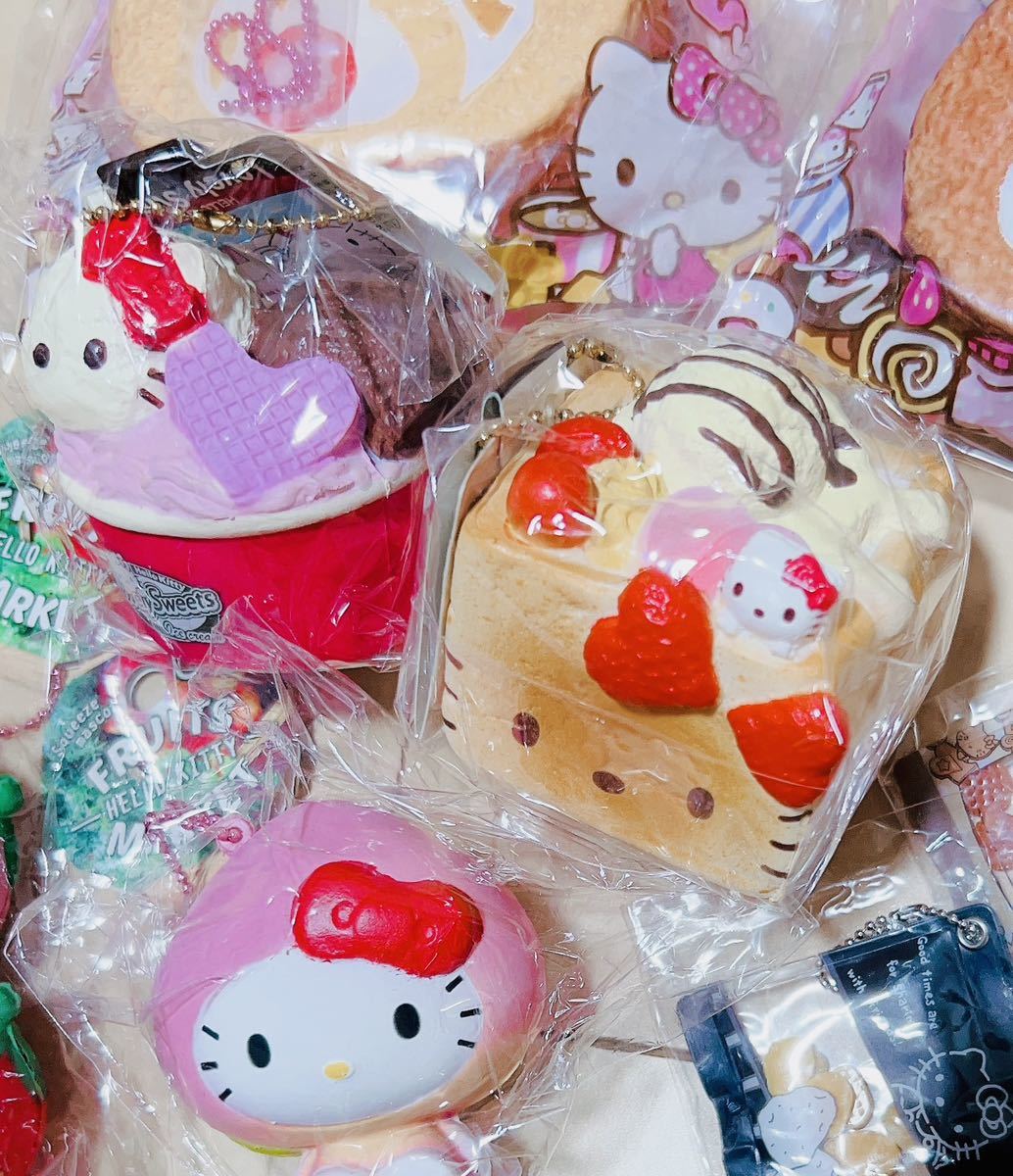 新品 8点 ハローキティ キティちゃん スクイーズ ロールケーキ 新品 8点 ハローキティ キティちゃん スクイーズ ロールケーキ