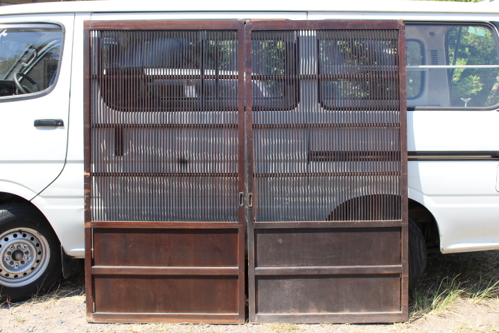  prompt decision # former times thousand classical . door one against # width 93cm# wooden door sliding door old fittings old .. Showa Retro era old tool antique antique peace . old Japanese-style house Vintage Gifu 