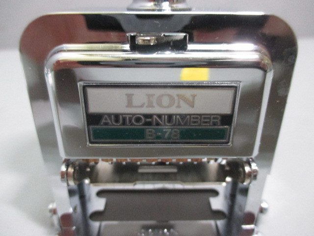 未使用★LION★ライオン ナンバリング B型 8桁 7様式 E字体 AUTO-NUMBER B-78_画像5