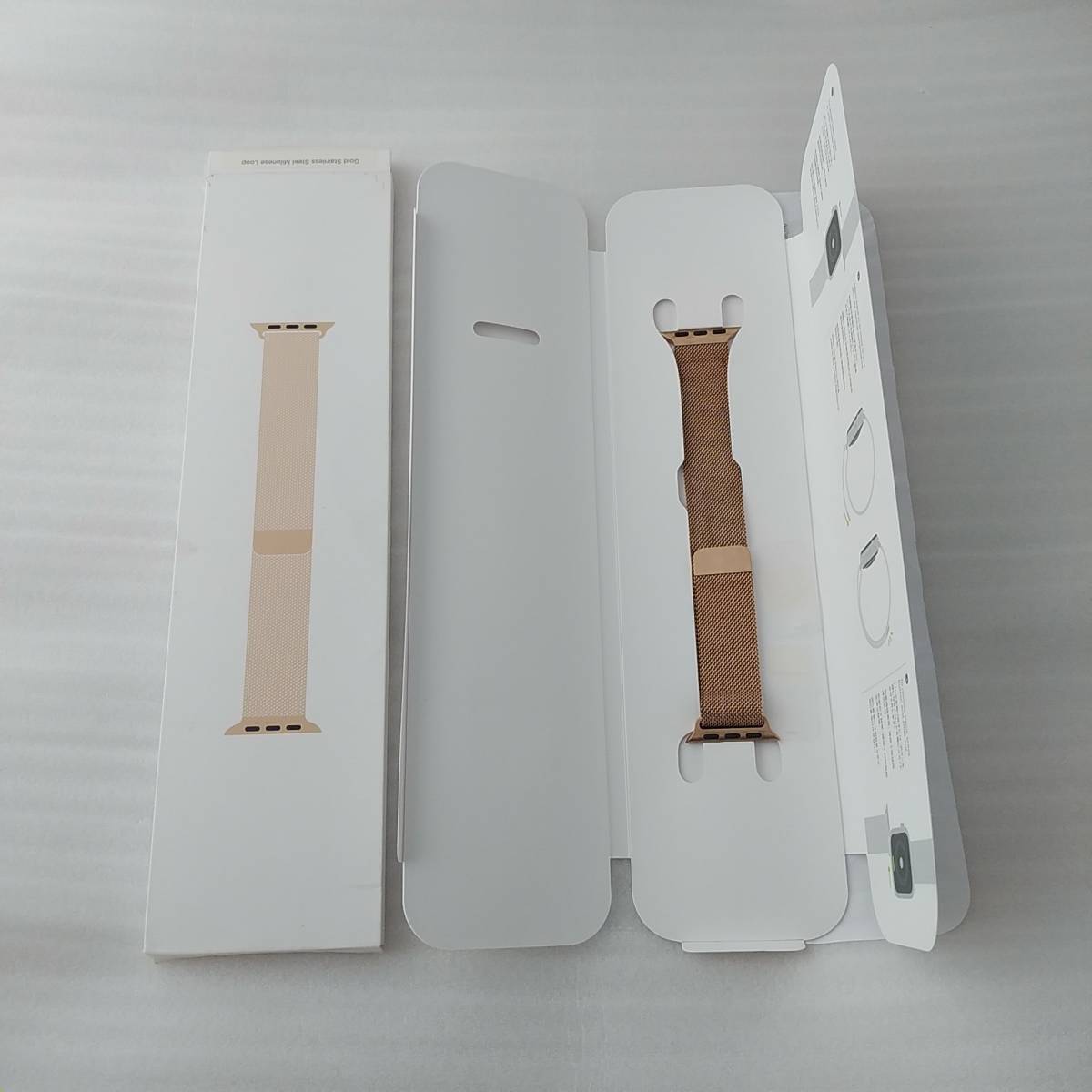アップル純正 Apple Watch 40mmケース用 ゴールド ミラネーゼループ