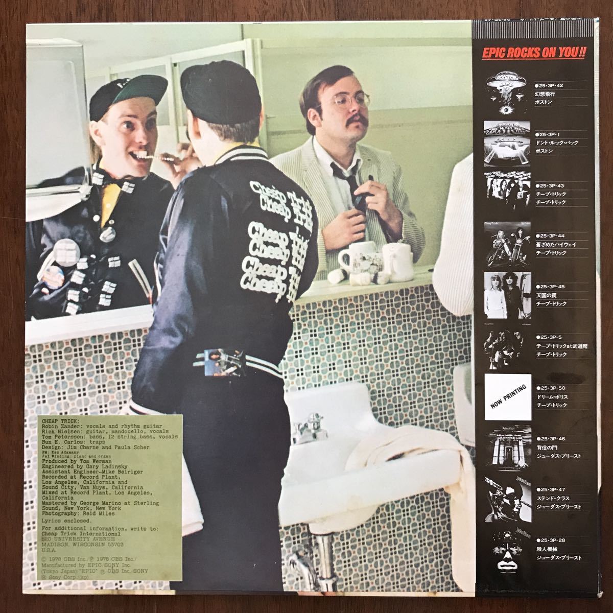 LP CHEAP TRICK/HEAVEN TONIGHT 日本盤帯付 チープ・トリック/天国の罠_画像2