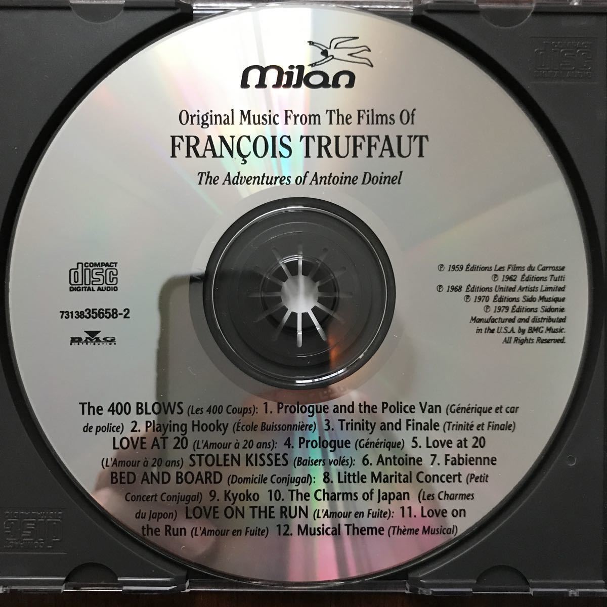 CD original music from film of FRANCOIS TRUFFAUT THE ADVENTURE OF ANTONIE DOINEL 輸入盤 フランソワ・トリュフォー_画像4