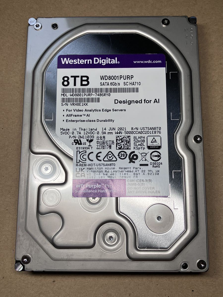 春新作の 24時間 ハードディスク SATA HDD 7200RPM 3.5インチ 8TB PRO