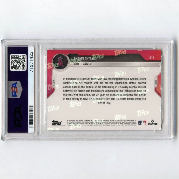 PSA9 MINT 大谷翔平 2021 Topps Now Purple #577 SHOHEI OHTANI 25枚