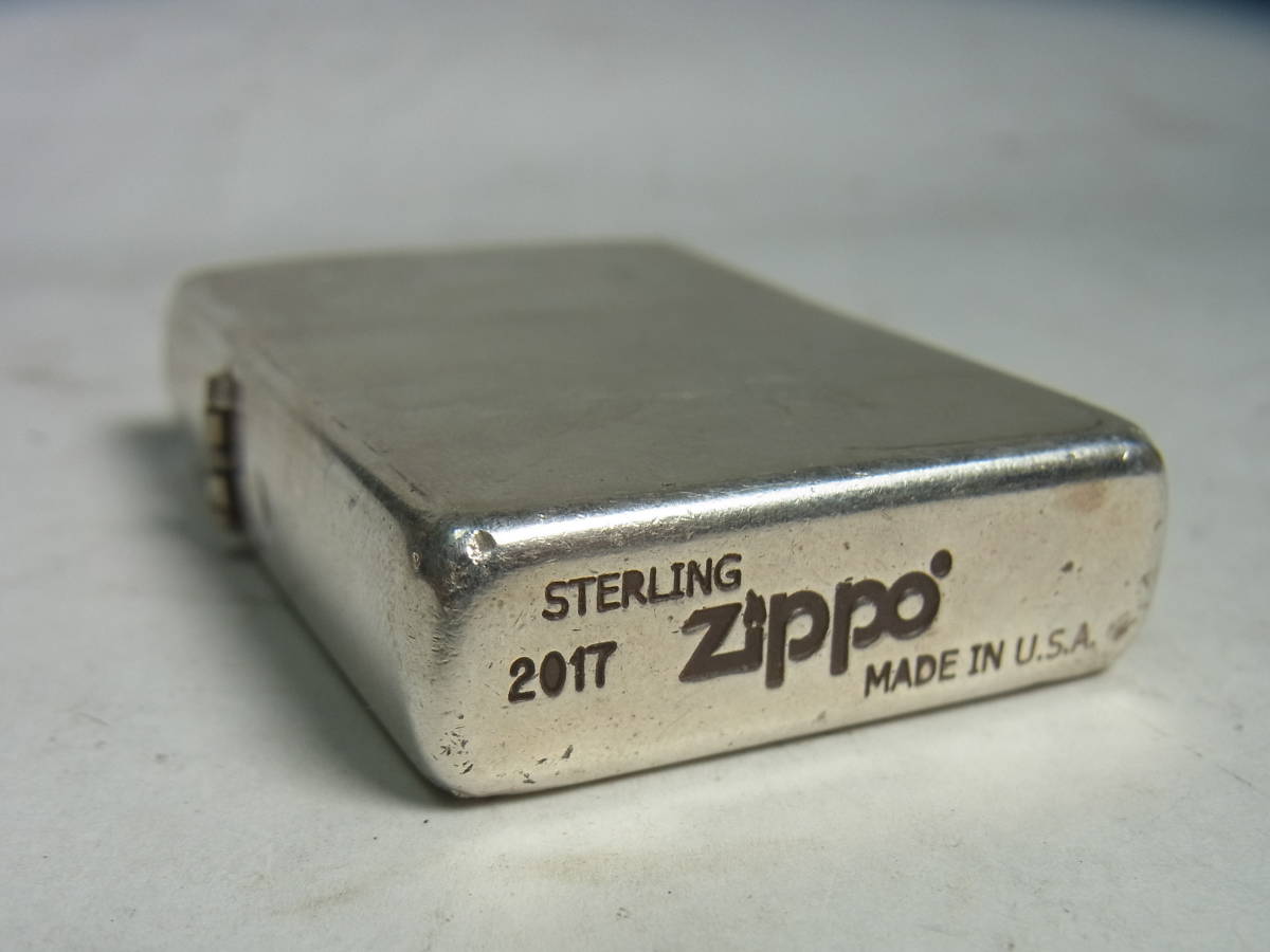 (A6) 1円 スタート Zippo STERLING 200117年 ライター ジッポ スターリング シルバー ジッポー オイル ライター 無地 銀_画像1