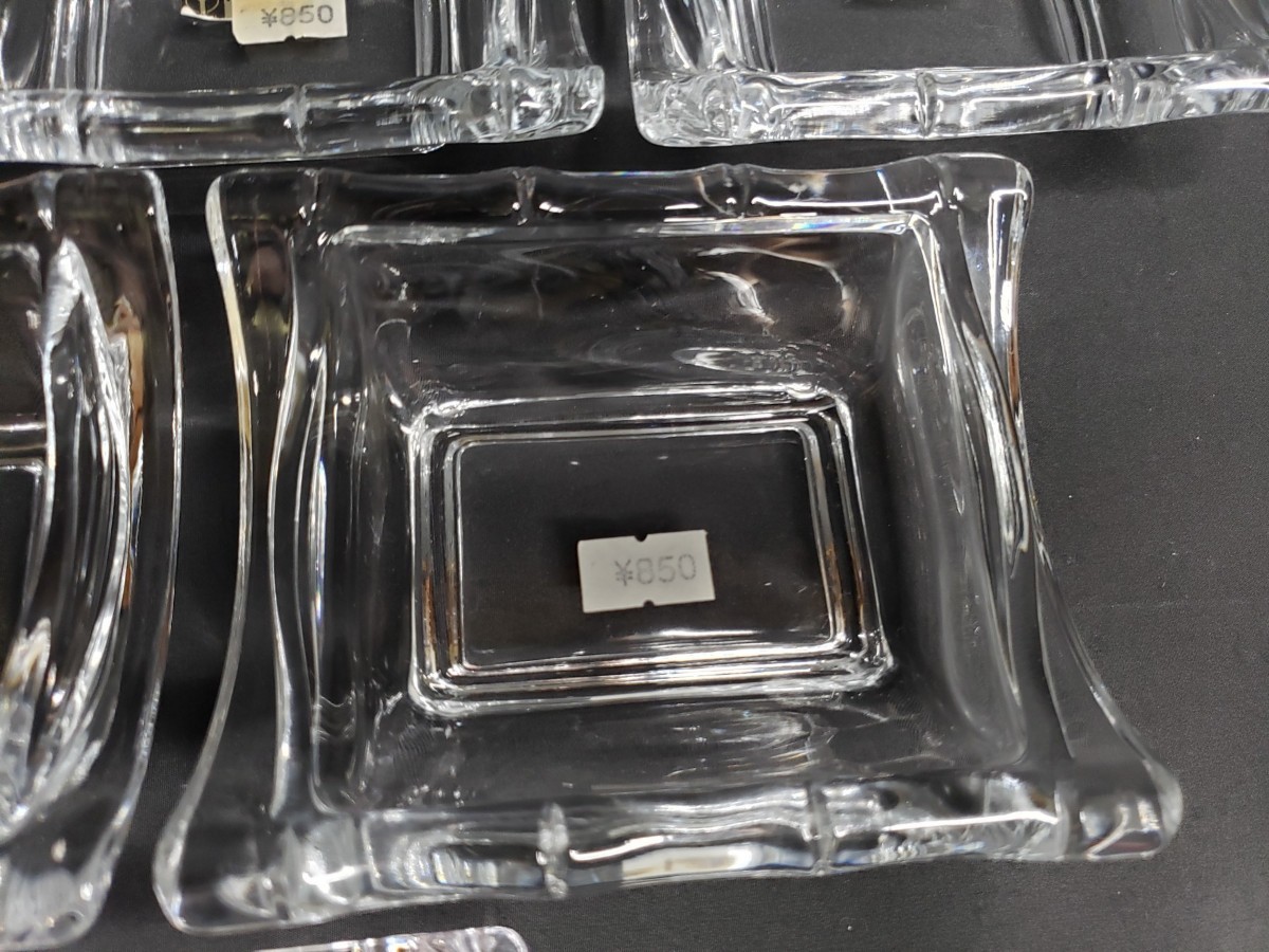 クリスタルガラス 器 竹 crystal 硝子 新品 未使用 バンブー 器 皿 食器_画像4