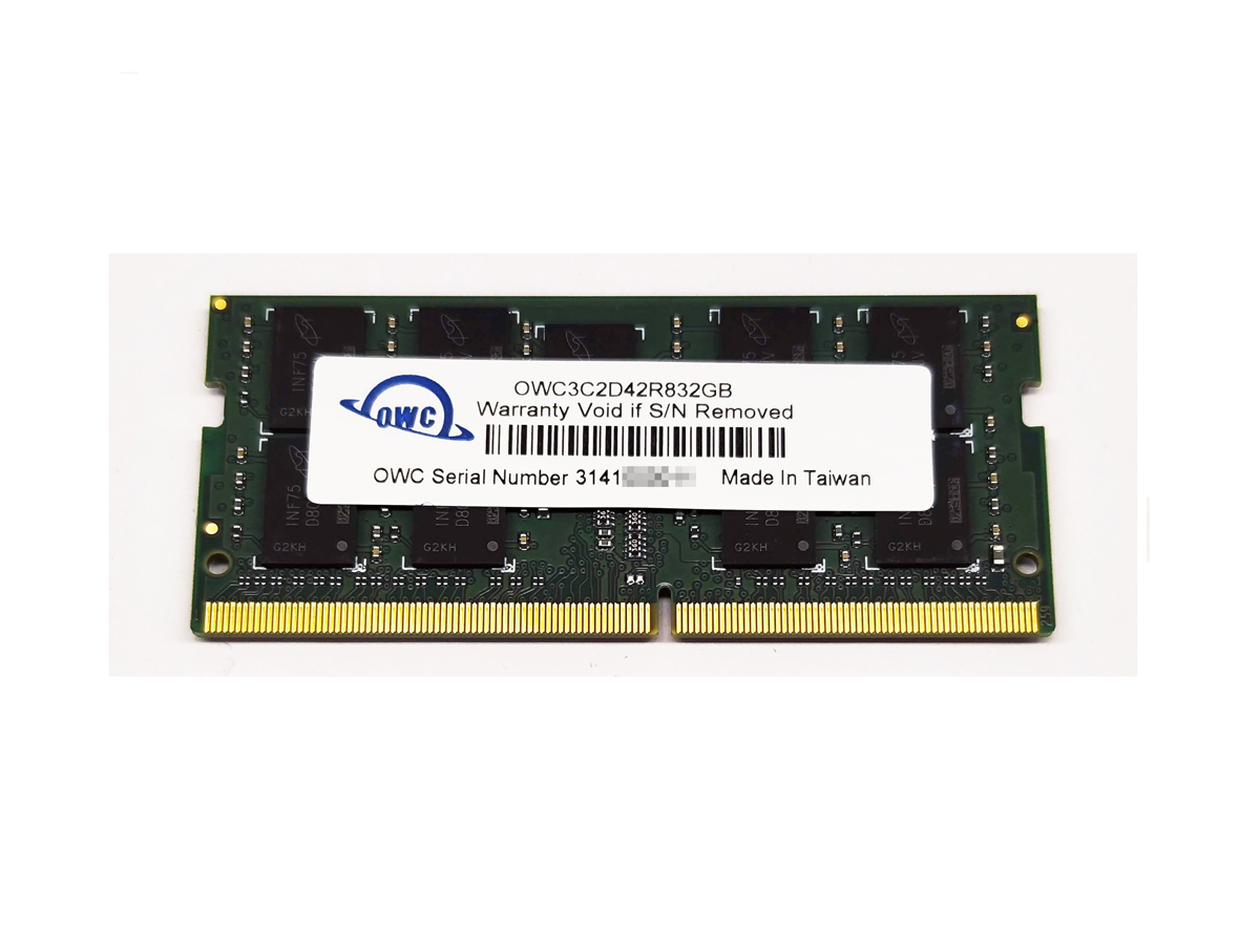 OWC Taiwan Memory DDR4 3200MHz 32GB ｘ1枚 SO-DIMM ECC=Registered仕様 DS923+等のNAS用メモリー_画像1