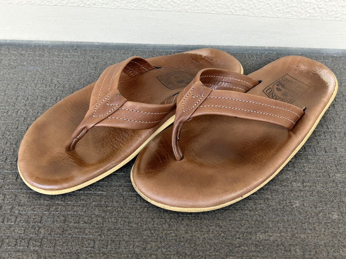 【ISLAND SLIPPER / アイランドスリッパ 】ブラウン、27.0cm、レザーサンダル / ロフトマン / ビームス / シップス / アローズ